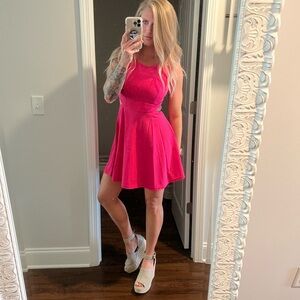 Hot pint dress with side cut outs